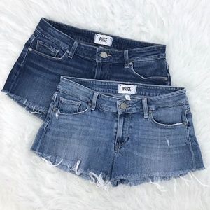 PAIGE bundle of 2 cutoff jimmy jimmy shorts